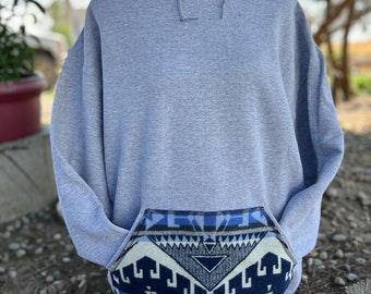 Hoodie | Size Large | Western Sweatshirt | Soft Fleece Hoodie