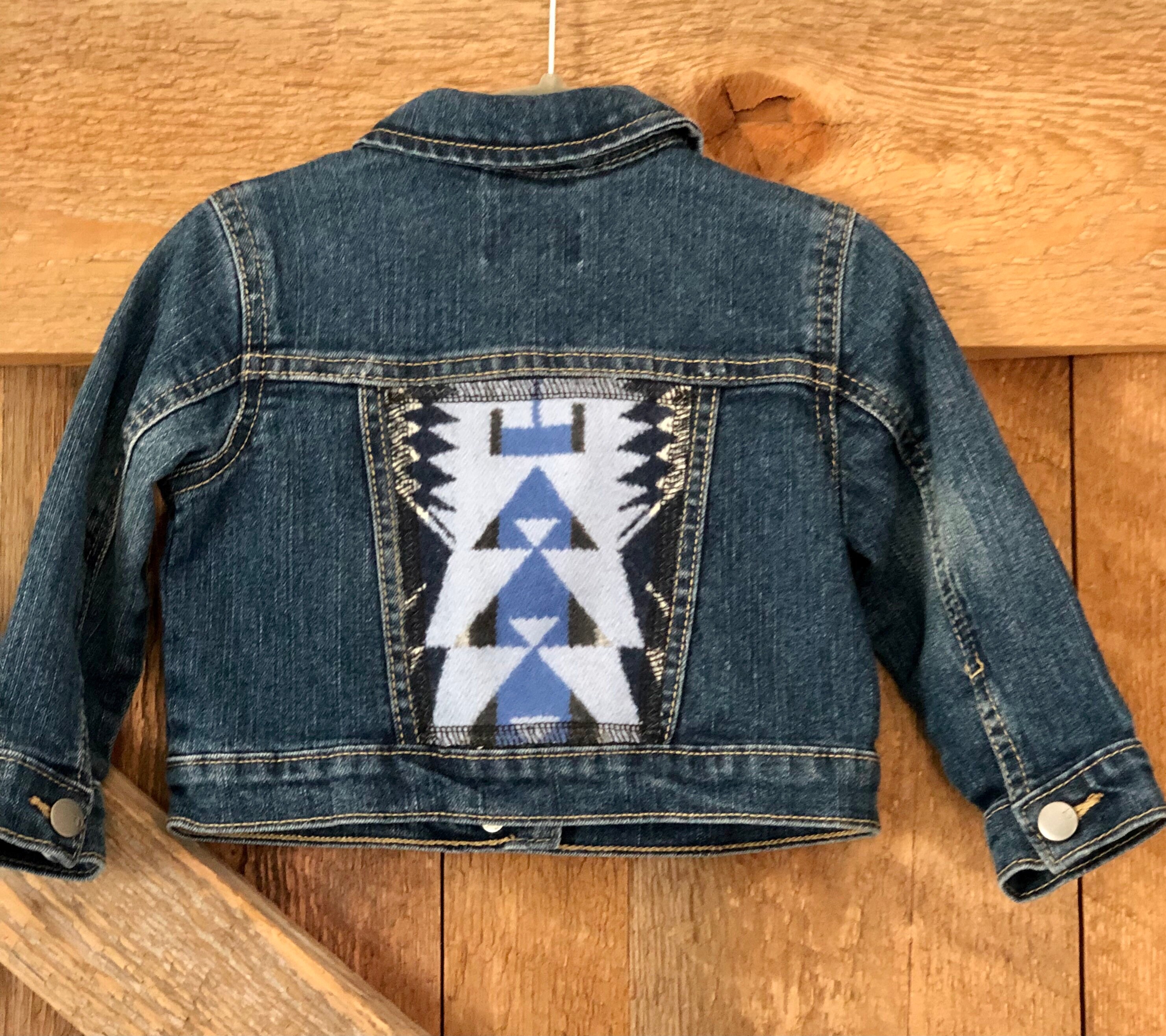 Kids Southwest Baby Jean Jacket Pendleton Wool Baby Etsy