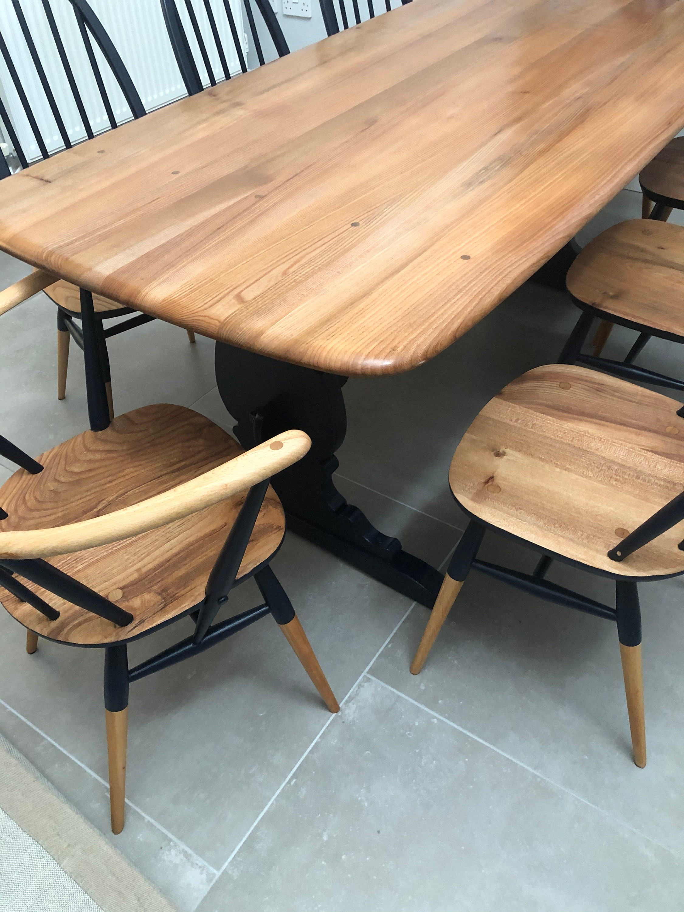 Ercol Furniture Dining Table and Chairs Etsy UK