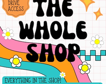 THE ENTIRE SHOP |  5,000+ Trendy png files and Blank Mock ups Whole Shop Google Drive Lifetime Access Commercial Use