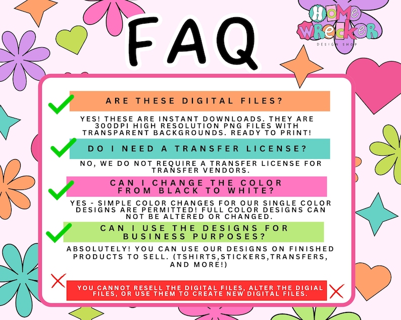 a poster with the words faq on it