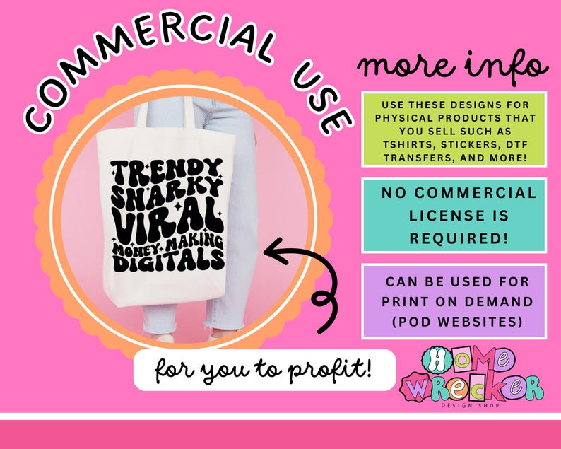 a bag with the words commercial use on it