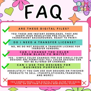 a poster with the words faq on it