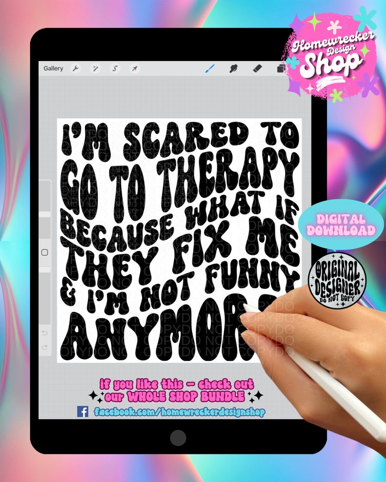 Im Scared to Go to Therapy PNG - Etsy