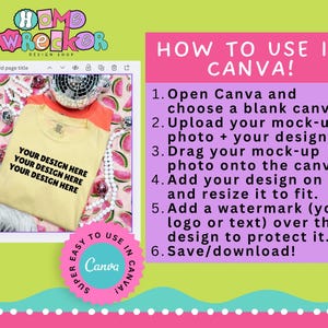 a picture of a t - shirt with the words how to use in canva