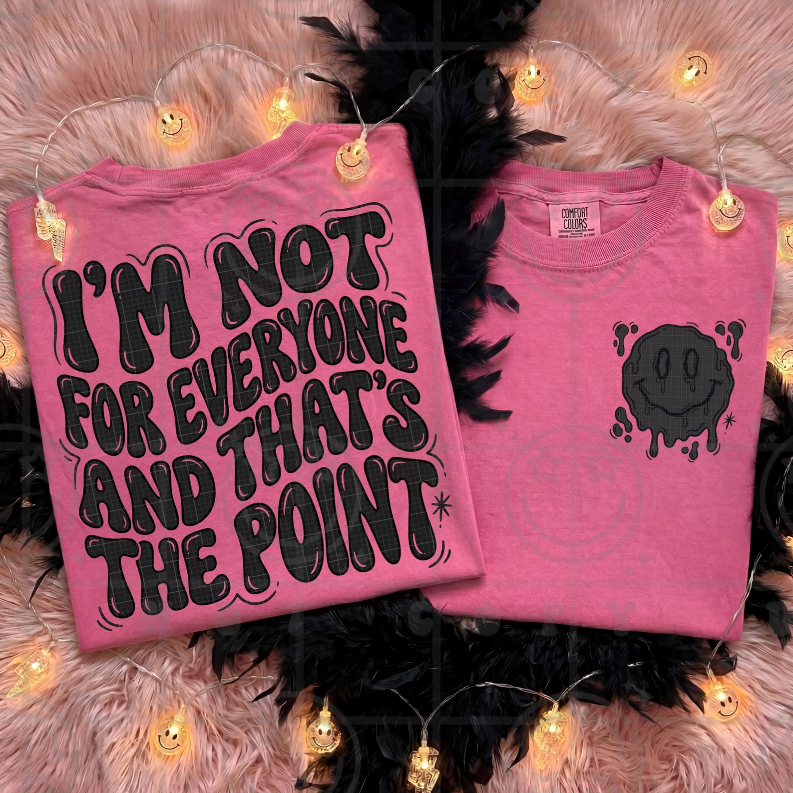 I'm Not for Everyone and Thats the Point Wavy Words Design With Pocket ...
