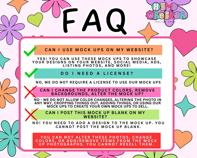a poster with a question about faq