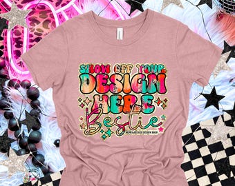 Bella & Canvas Tshirt Mock up | BC3001 Mock up | Heather Orchid