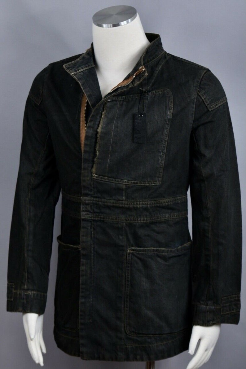 Rick Owens Slab mf06033 Wax Coated Vintage Denim Women's Etsy