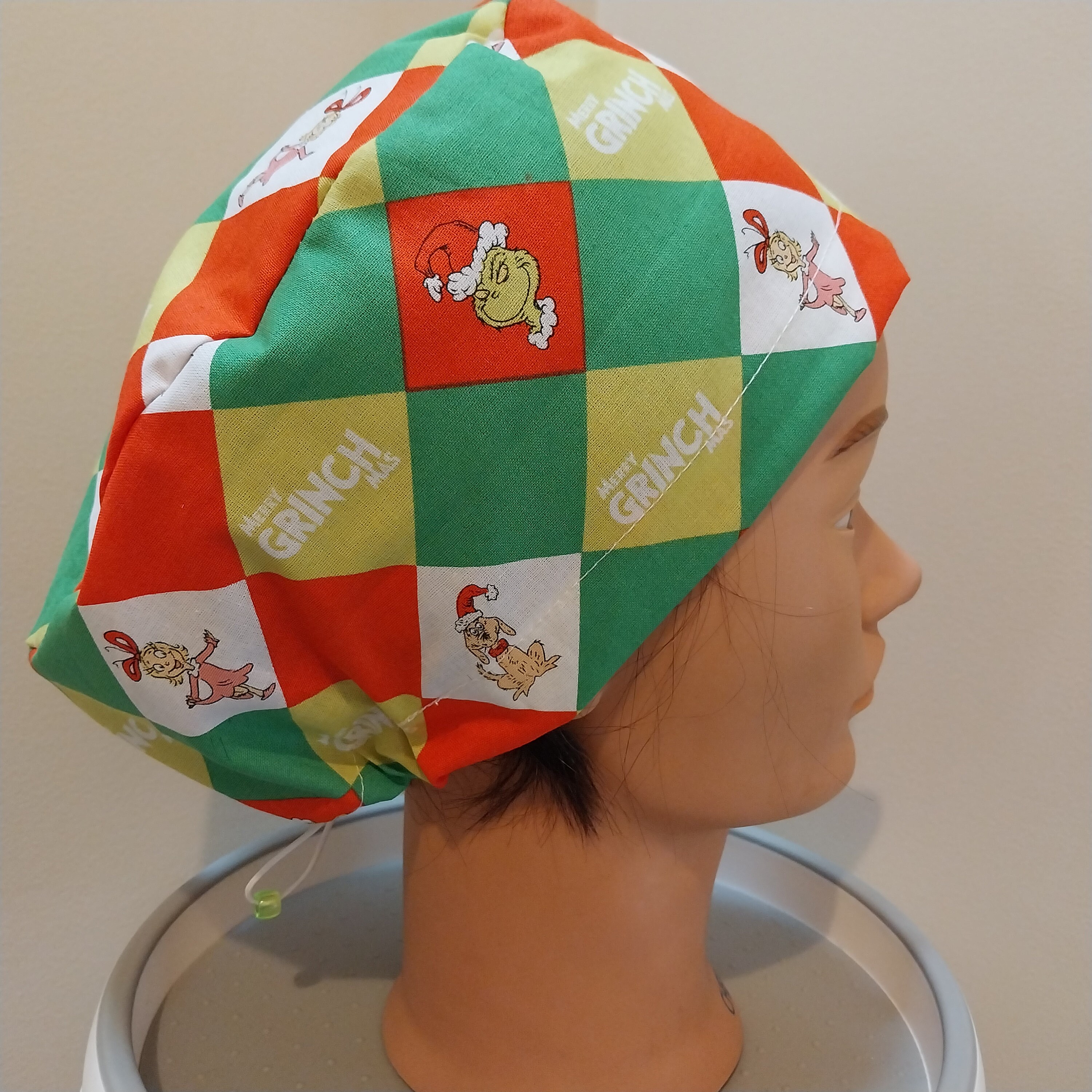 Grinch Christmas Scrub Cap Hat Women's Scrub Hat Long Etsy Australia