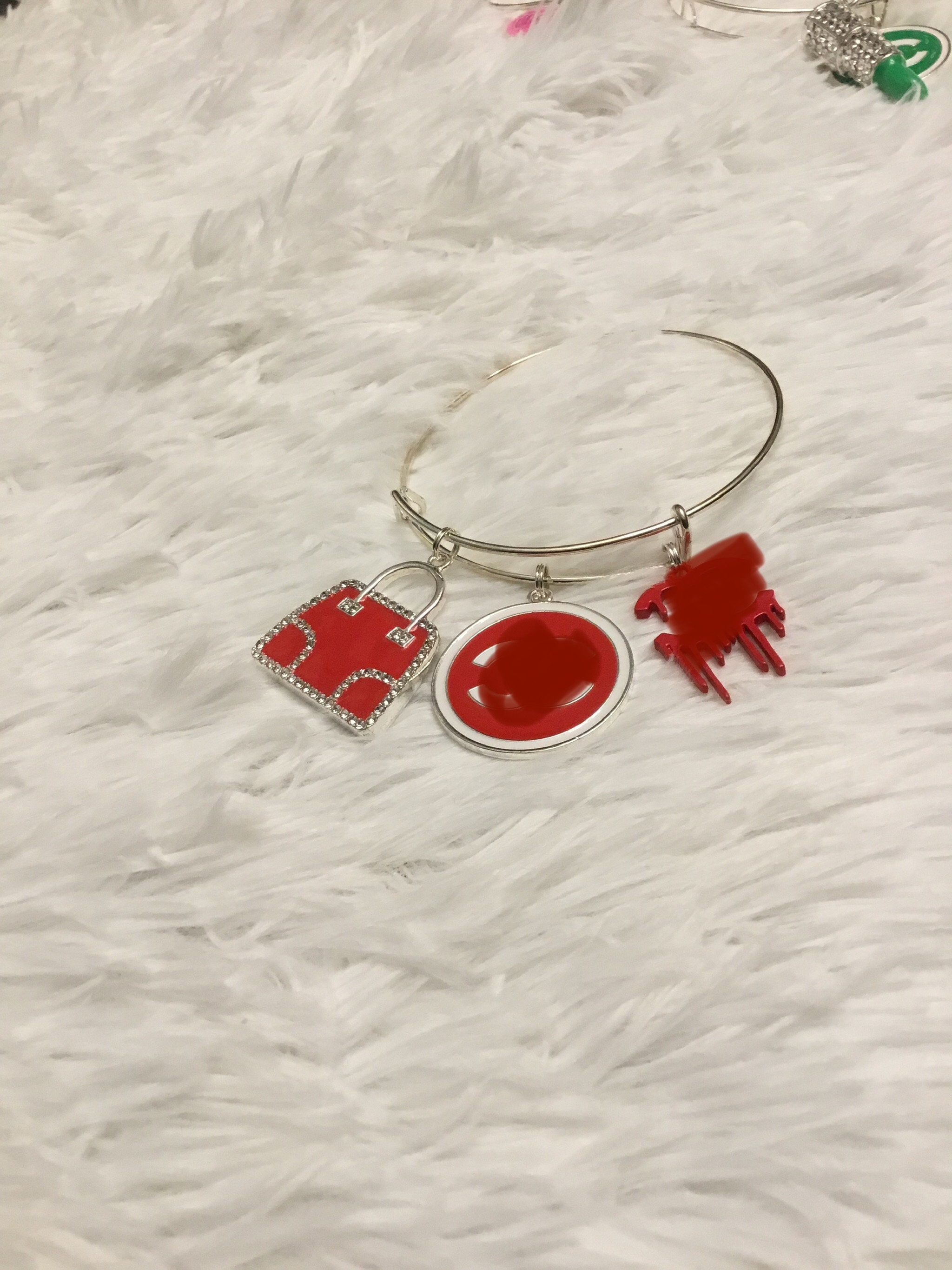 Designer inspired charm bracelet Etsy