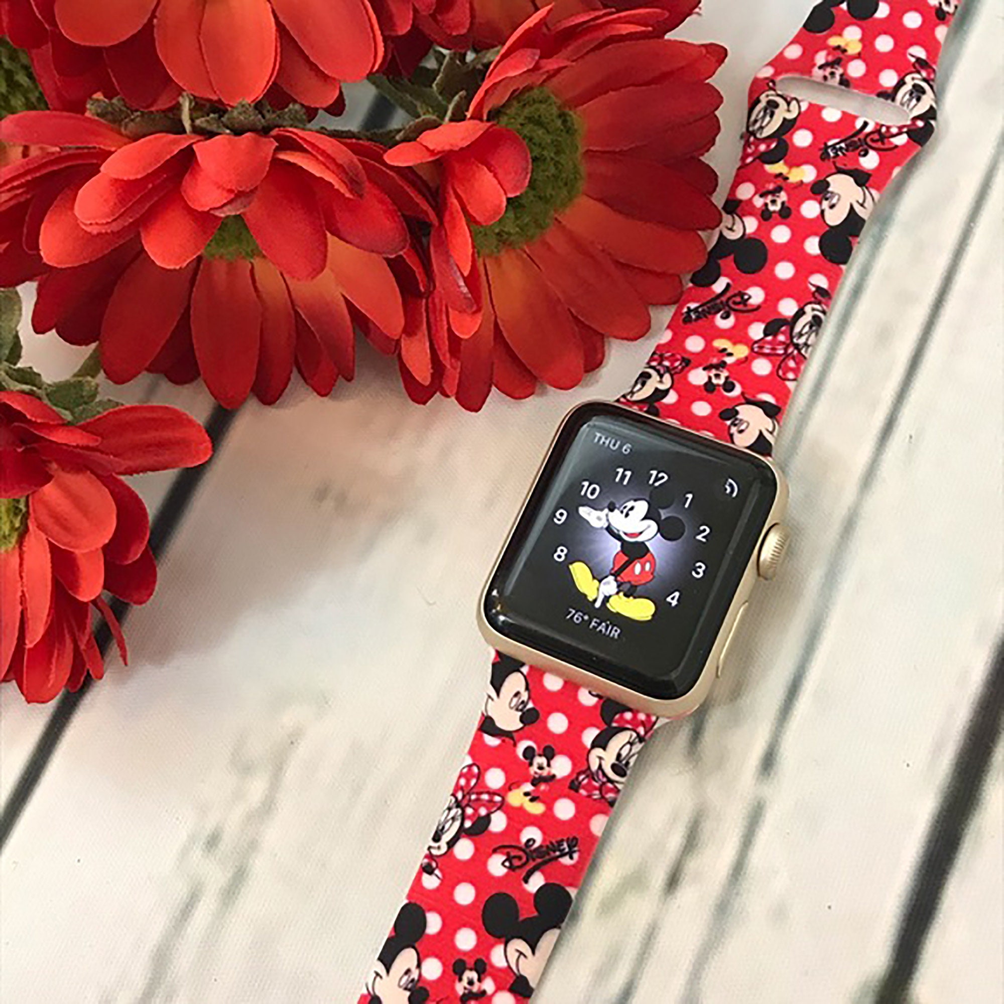 Mickey and Minnie Mouse Disney Apple Watch Bands Fits All Etsy
