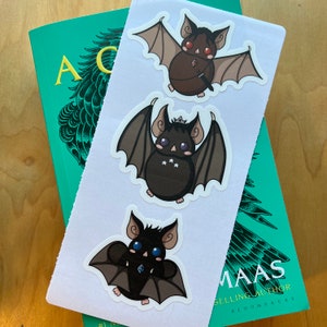 Bat Boys Vinyl Stickers | ACOTAR Stickers | Cassian Sticker | Rhysand Sticker | Azriel Sticker | Kindle Sticker | Book Sticker