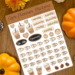 Cafe Planner Sticker Sheet