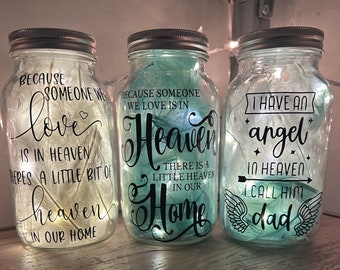 Memorial Gift Mason Jar