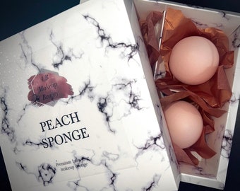 Ultra Soft Peach Makeup Sponge Set: Latex-Free Beauty Blender
