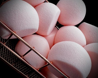 Discounted single peach sponges