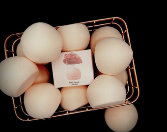 Ultra Soft Peach Makeup Sponge: Latex-Free, Vegan