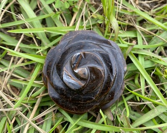 Natural Tiger Eye Stone Rose Flower | Pink Quartz | Love Stone Rose Flower for Valentine Day ,Mother's day, Carving Rose