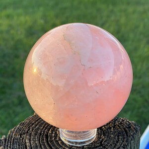 Rose Quartz Sphere, Crystal Ball, Rose Quartz Sphere, Rose Quartz Crystal, Crystal Sphere - 682 GMs