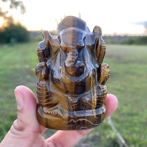 Tiger Eye Ganesha Statue  - 185 GMs