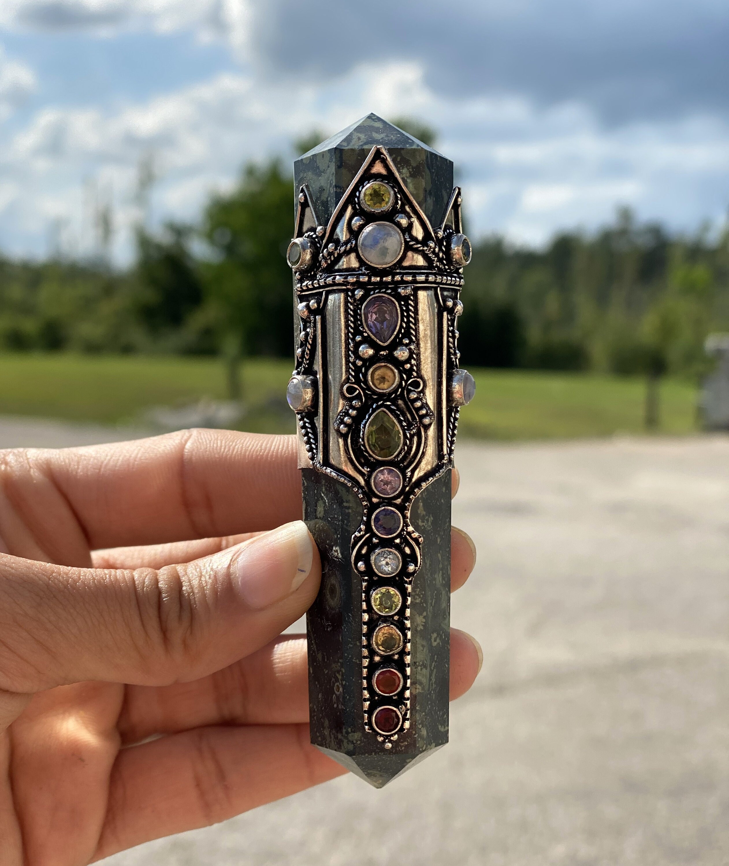 Unique Kambaba Jasper Chakra Wand / Magic Wand/ Reiki Healing - Etsy