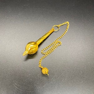 Gold Plated Sephoroton Ring Metal Pendulum