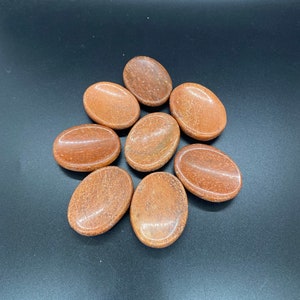 Red Aventurine worry stone , thumb stone