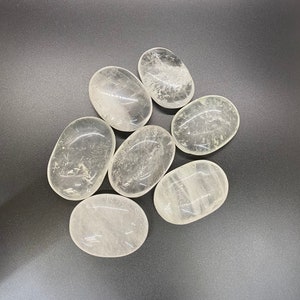 Crystal Quartz Palm Stone