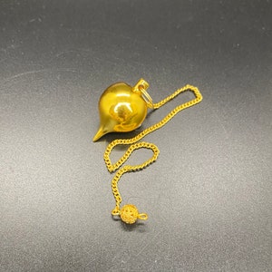 Golden Cone Point Metal Pendulum