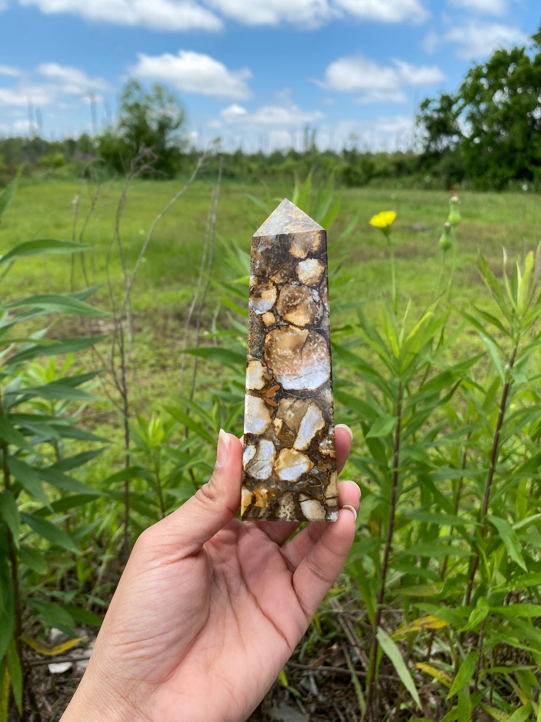 Natural 4 Faceted King Cobra Jasper 130MM Reiki Healing Etsy