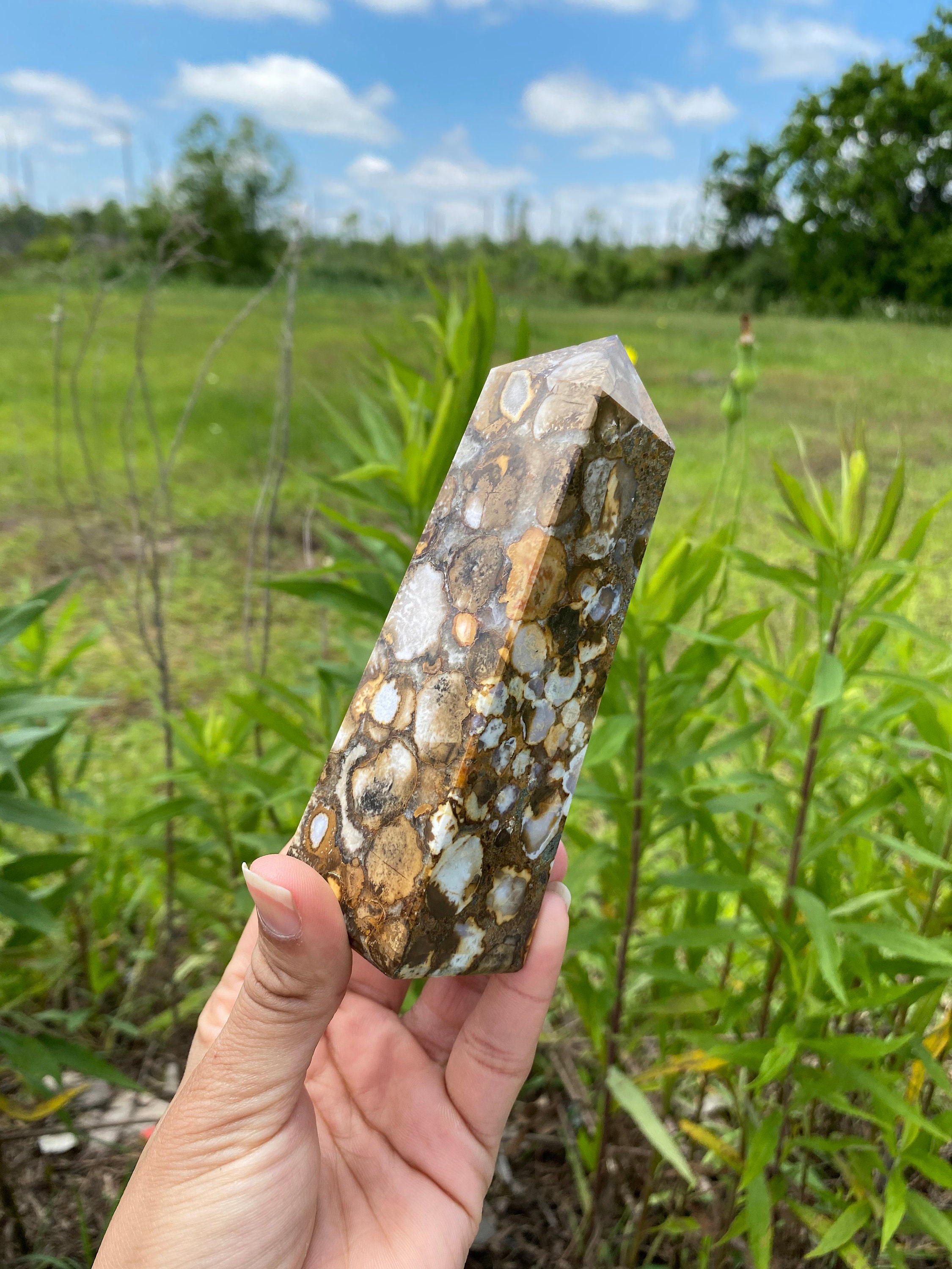 Natural 4 Faceted King Cobra Jasper 130MM Reiki Healing Etsy