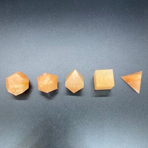 Red Aventurine 5 Pcs Geometry Set