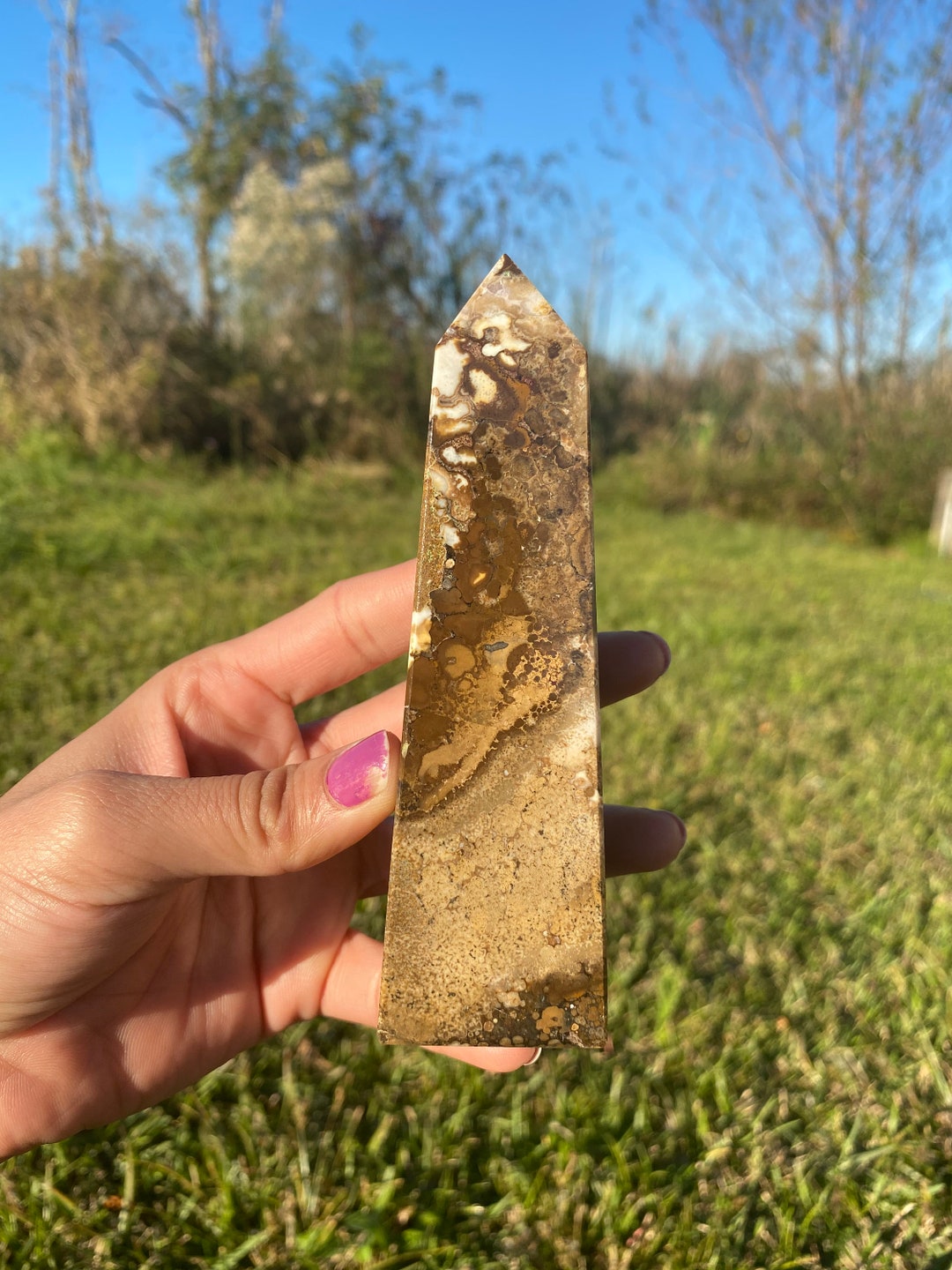 Natural 4 Faceted King Cobra Jasper 135MM Reiki Healing Etsy