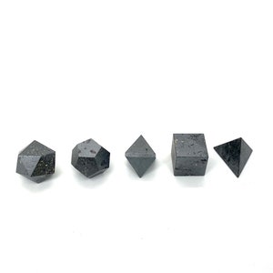 Hematite 5 Pcs Geometry Set