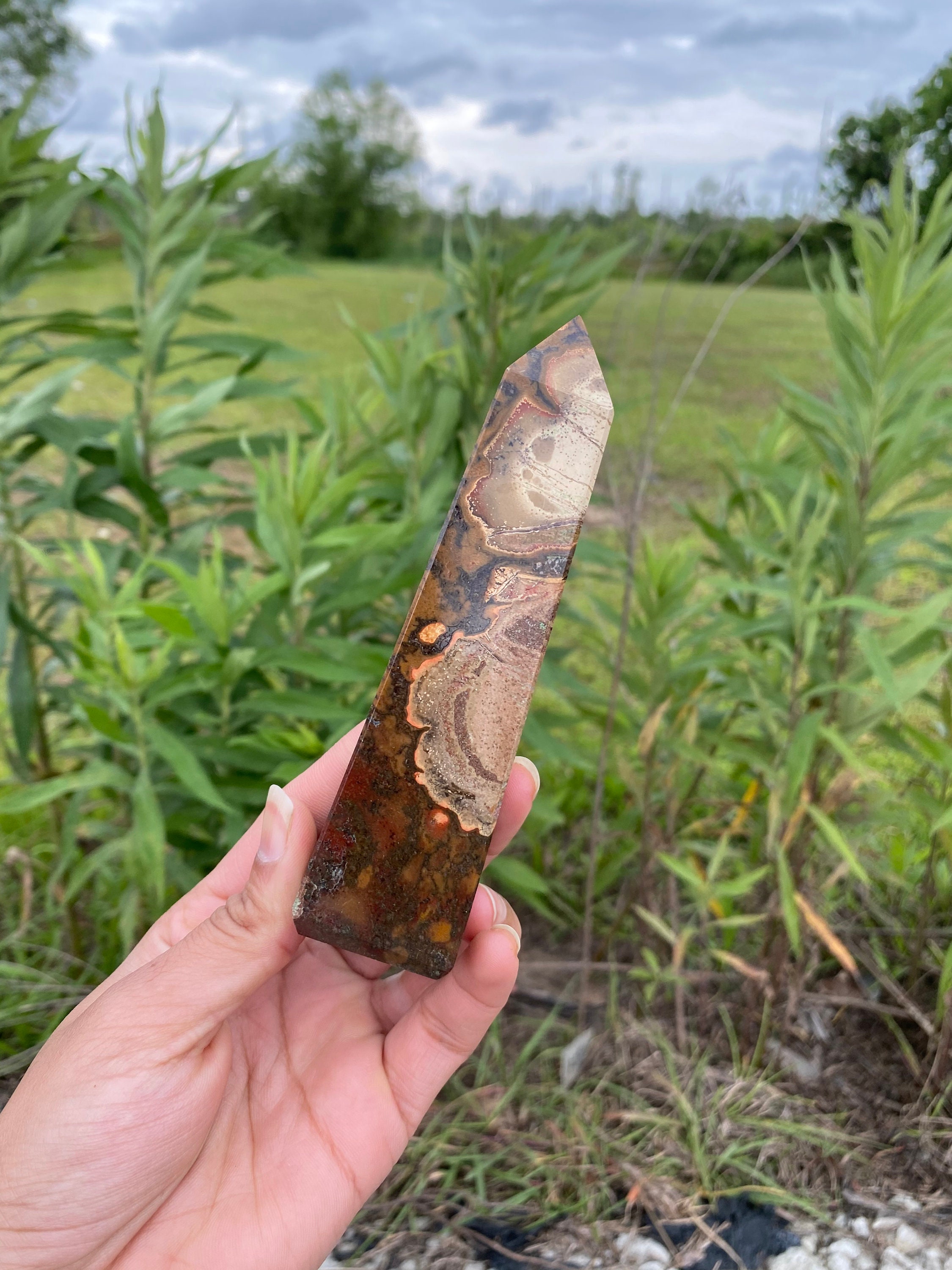 Natural 4 Faceted King Cobra Jasper Reiki Healing Metaphysical Etsy