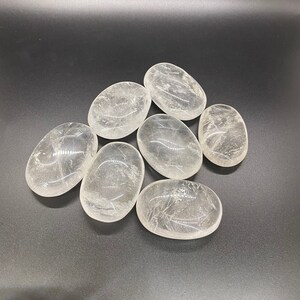 Clear Crystal Quartz Palm Stone