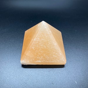 Orange Selenite Pyramid / Crystal Gemstone Pyramid