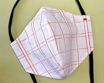 MOD PLAID Face Mask / Retro Stylish Pattern Masks / Unique Fashion Masks / Unisex Mens Womens / Washable Reusable Nose Wire Filter Pocket