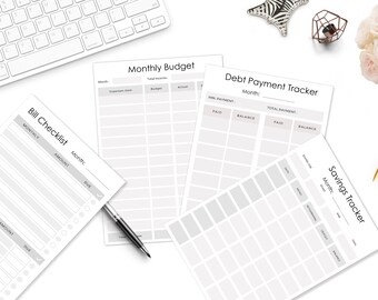 Ultimate Budget Planner, Ultimate Financial Planner, Savings tracker, Debt tracker, Bills Tracker, Budget Tracker// Printable// A4 & Letter