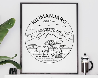 Mount Kilimanjaro Print - Tanzania, Africa Poster