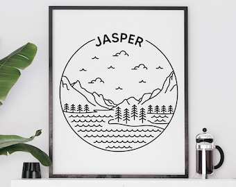 Jasper National Park Poster - Alberta, Canada Print