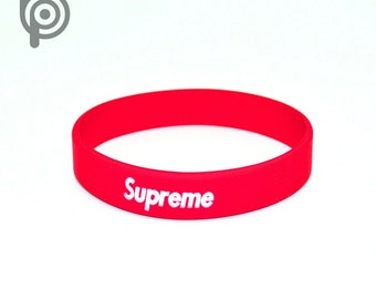 supreme rubber bracelet