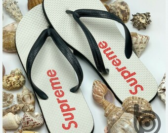 supreme flip flops