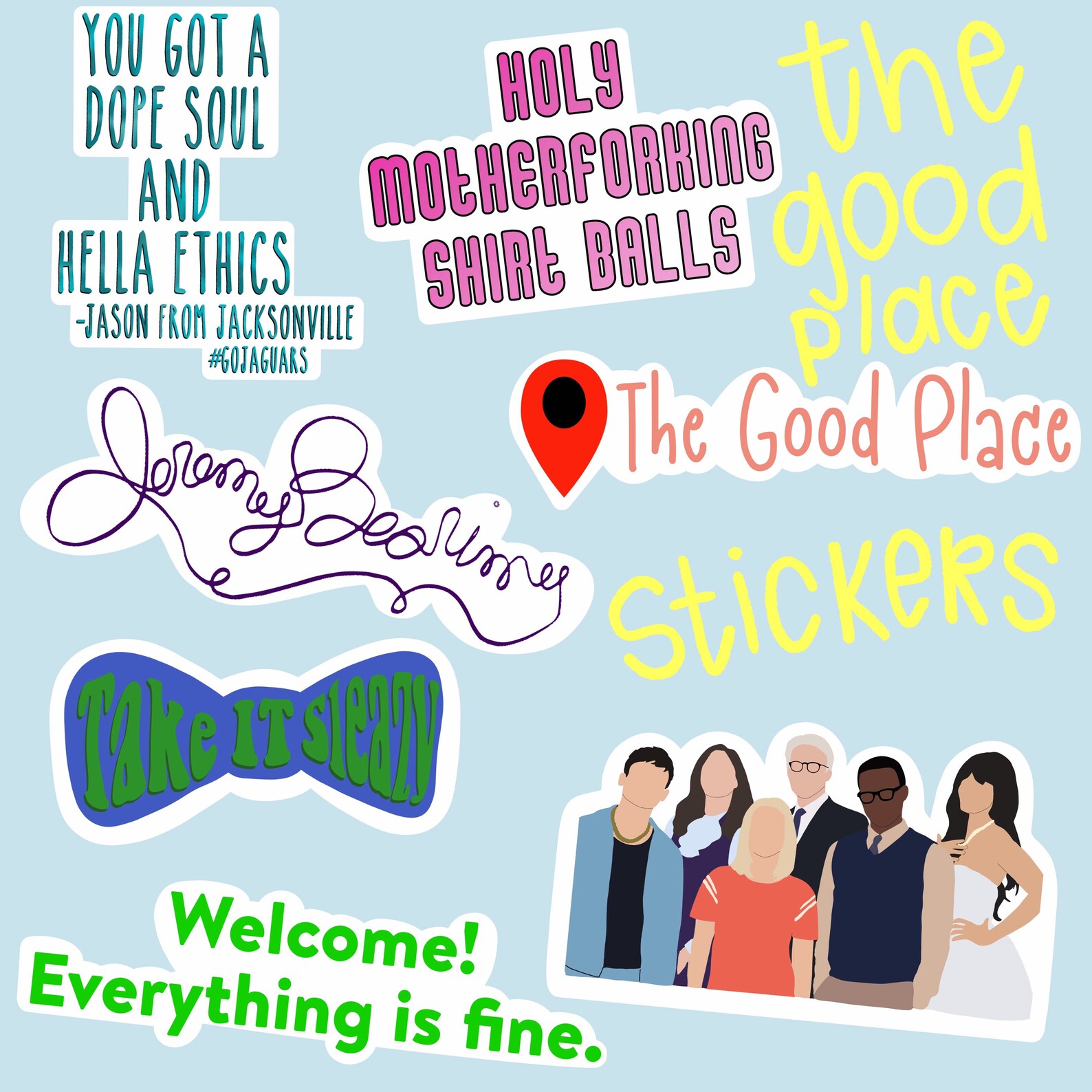 The Good Place Stickers Etsy