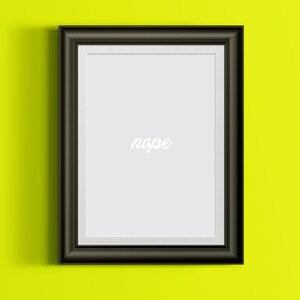 Funny &quot;nope&quot; Printable Wall Art Digital Print Graphic Typography Art Print Office Decor Instant Download Office Print Graphic Design Art