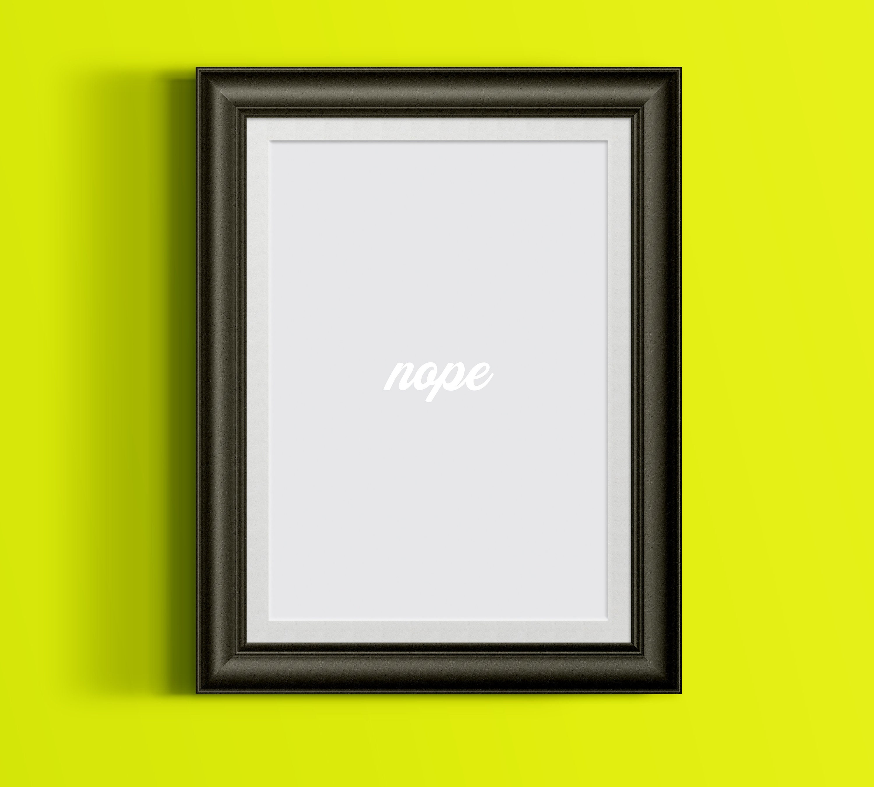 Funny "nope" Printable Wall Art Digital Print Graphic Typography Art ...