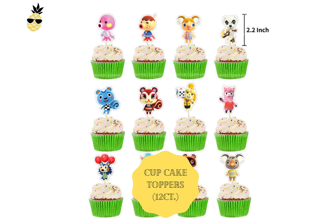 Animal Crossing Party Supplies Birthday Banner Cake Topper Etsy