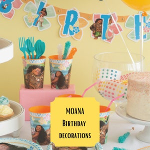 Moana Party Package Customized Etsy