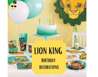 The Lion King Themed Party Decorations Includes Party Banner,Tablecloth and T